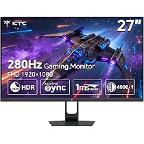 KTC 27 Inch 280Hz Gaming Monitor, FHD 1080P 240Hz PC Computer